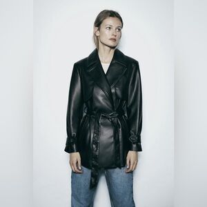 Zara Pleather Trench